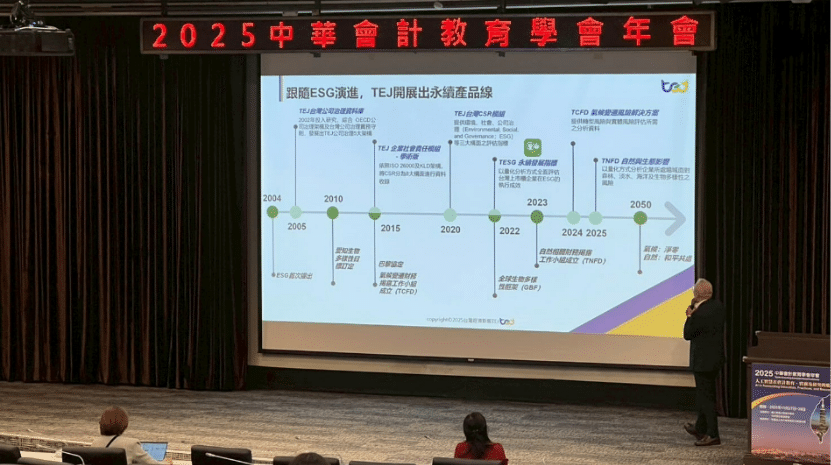 TEJ Presents the Latest Developments in Geographic Data Applications for Corporate Risk Analysis at the 2025 NTU Accounting Annual Conference!